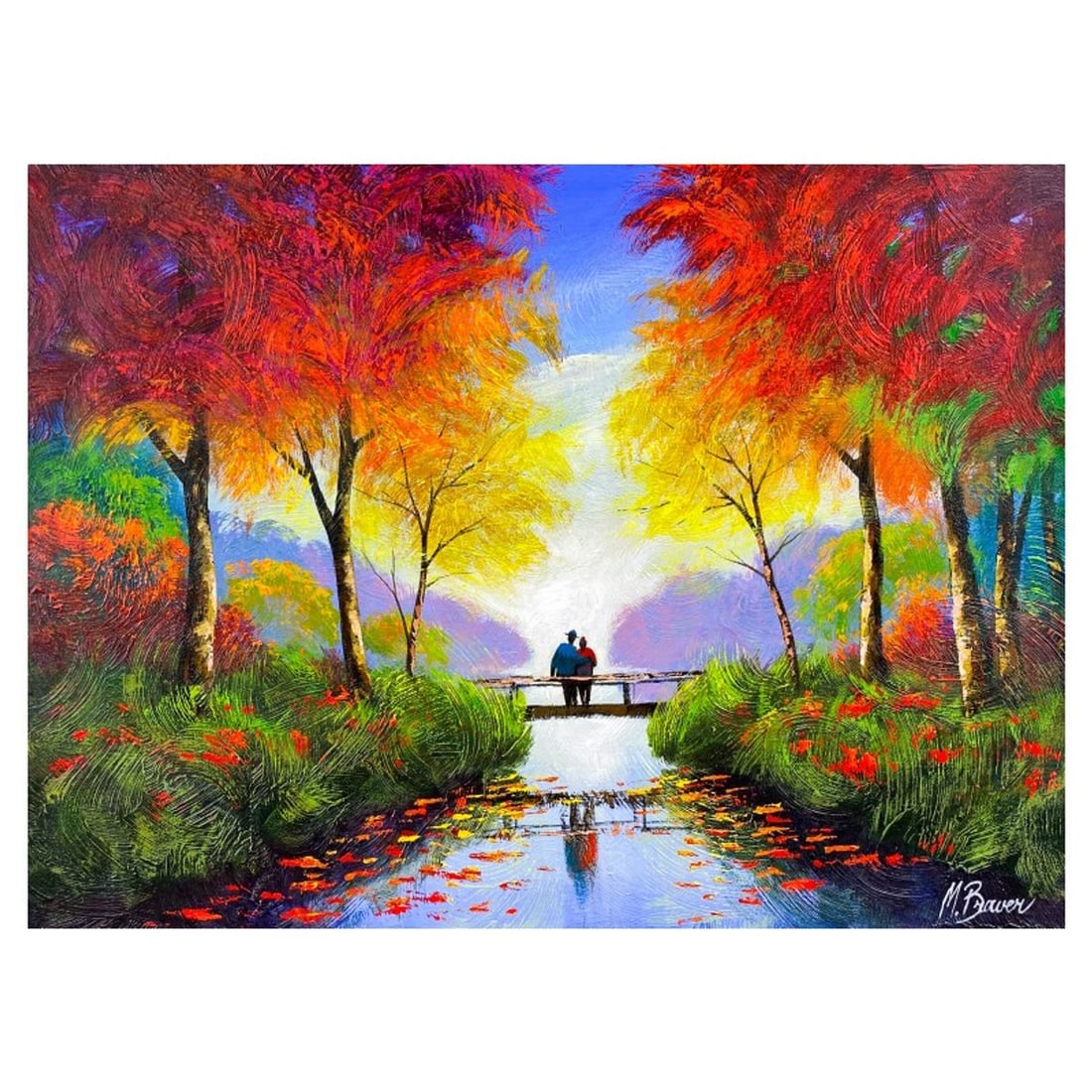 Mark Braver, Original Acrylic Painting on Canvas, Hand Signed with Letter of Authenticity.: This is an original acrylic painting on canvas by Mark Braver, hand signed by the artist. Includes Letter of Authenticity. Measures approx. 18" x 24" (image).