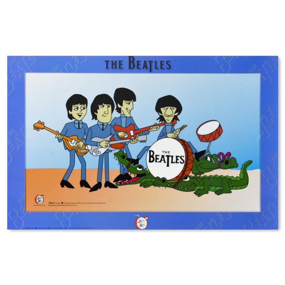 The Beatles, "Mop Tops and Crocs" Limited Edition Sericel with Certificate of Authenticity.: Mop Tops and Crocs is a limited edition sericel inspired by The Beatles Saturday Morning Cartoon series. This piece is from an edition of 500. This piece comes matted. Includes Certificate of Authenti