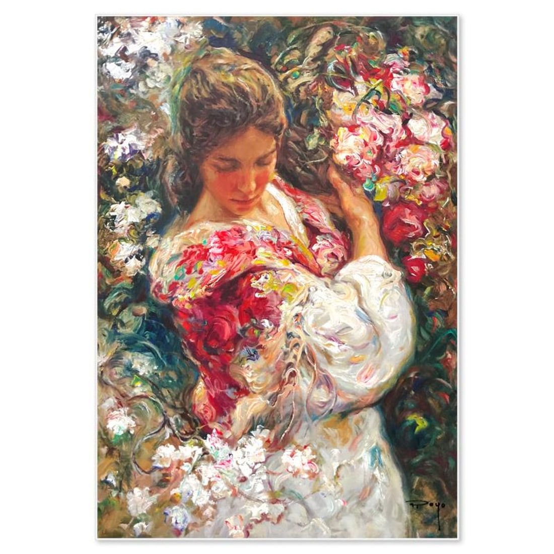 Royo, "Primavera" Limited Edition Printer's Proof on Clay-Board, Numbered and Hand Signed with: Primavera is a limited edition printer's proof on clay-board by Royo, numbered and hand signed by the artist. Includes Letter of Authenticity. Measures approx. 26" x 18" (image).