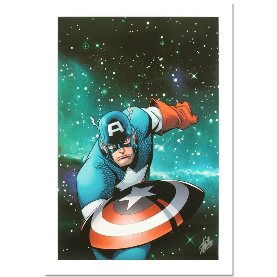 Stan Lee Signed, Marvel Comics Limited Edition Canvas 2/99 "Captain America and the Korvac Saga #1" (1 of 1)