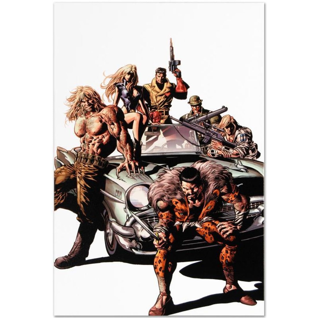 Marvel Comics "New Avengers #10" Numbered Limited Edition Giclee on Canvas by Mike Deodato Jr. with: A piece of comic book history, this limited edition, from original art by Mike Deodato Jr., depicts heroes from the Marvel Universe. Brazilian artist Mike Deodato Jr. has become an enduring fan favori