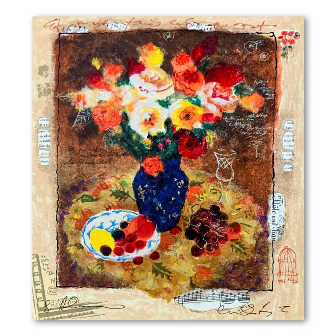 Alexander Galtchansky (1959-2008) and Tanya Wissotzky (1959-2006), Hand Signed Limited Edition: This is a limited edition serigraph on deckle edged paper by Alexander Galtchansky (1959-2008) and Tanya Wissotzky (1959-2006). It is numbered and hand signed and includes a letter of authenticity.