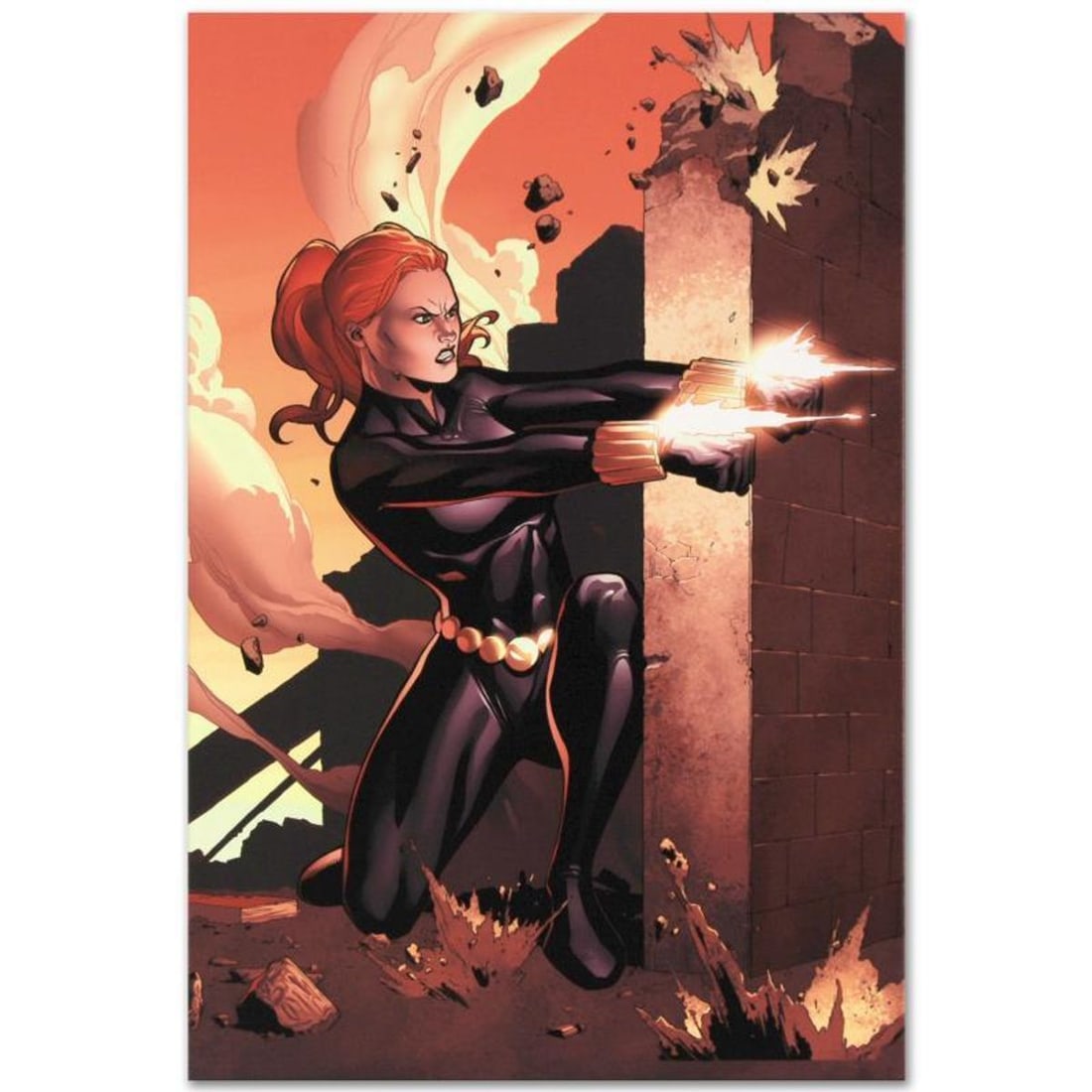 Marvel Comics "Marvel Adventures: Super Heroes #10" Numbered Limited Edition Giclee on Canvas by: A piece of comic book history, this limited edition, from original art by Clayton Henry, depicts an epic image of the Black Widow. Artistic from an early age, Clayton Henry often uses comic books as