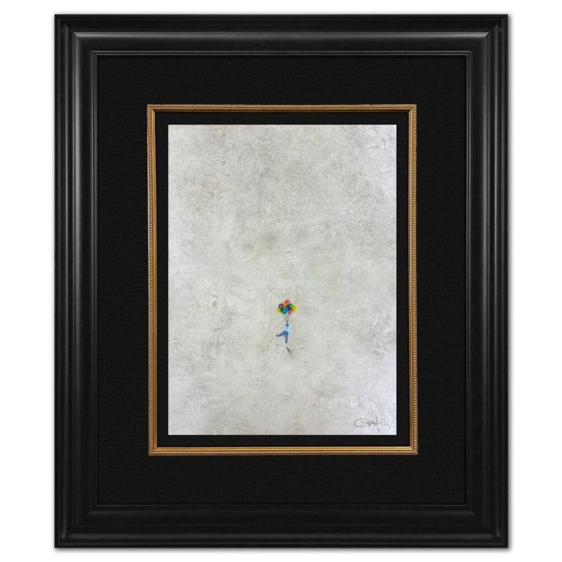 Craig Alan, "Fragments (Populous)" Framed Original Mixed Media on Vintage Wallpaper, Hand Signed: Fragments (Populous) is an original mixed media on vintage wallpaper by Craig Alan, hand signed by the artist. This piece comes custom framed. Includes Letter of Authenticity. Measures approx. 26" x
