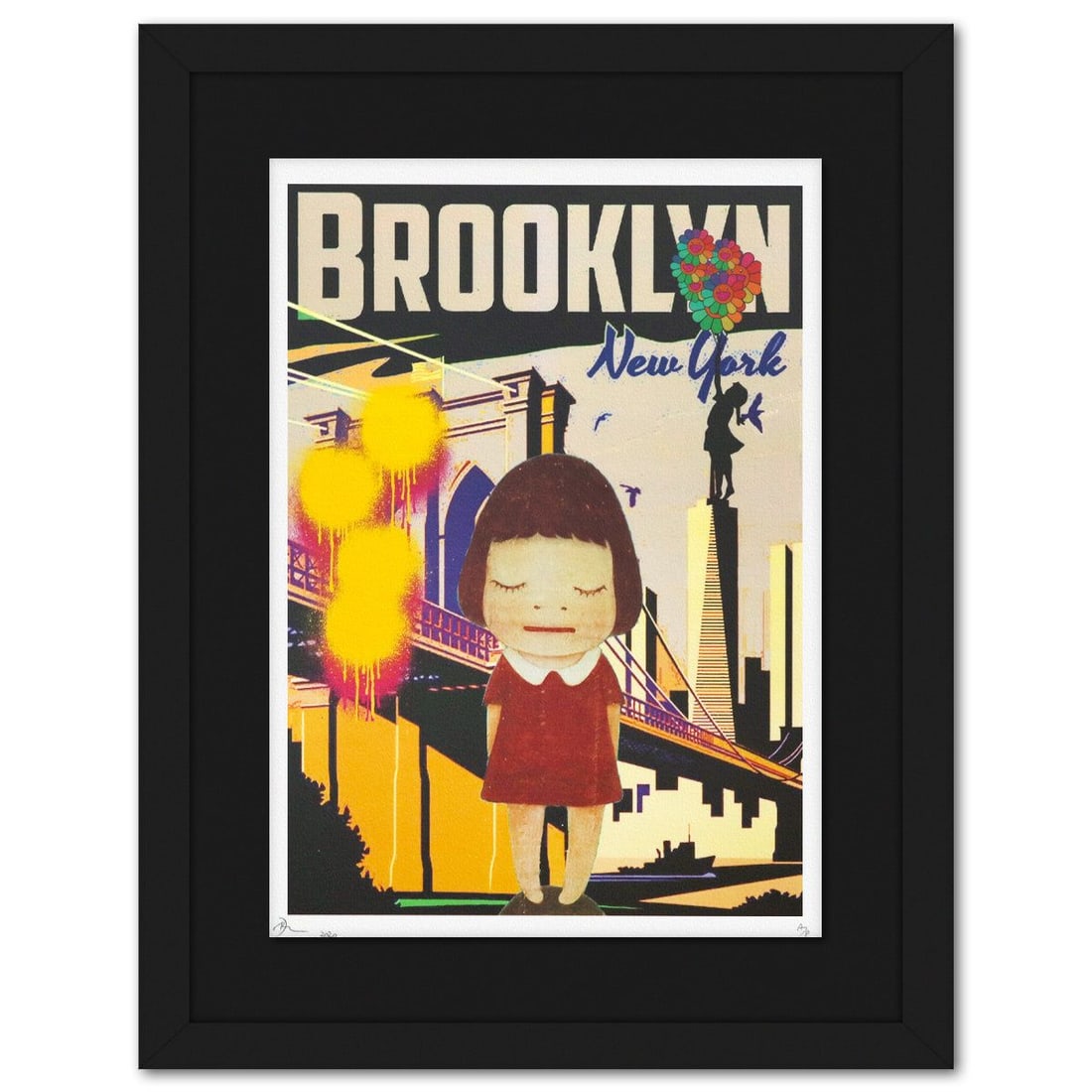 Death NYC- Fine art Print: Artist: Death NYC. Medium: Fine art Print. Size: 17.5" x 12". Measures approx. 24" x 18.5" (framed). Signature: Hand signed and numbered. Certificate of Authenticity: Is included. Additional: Paper: F