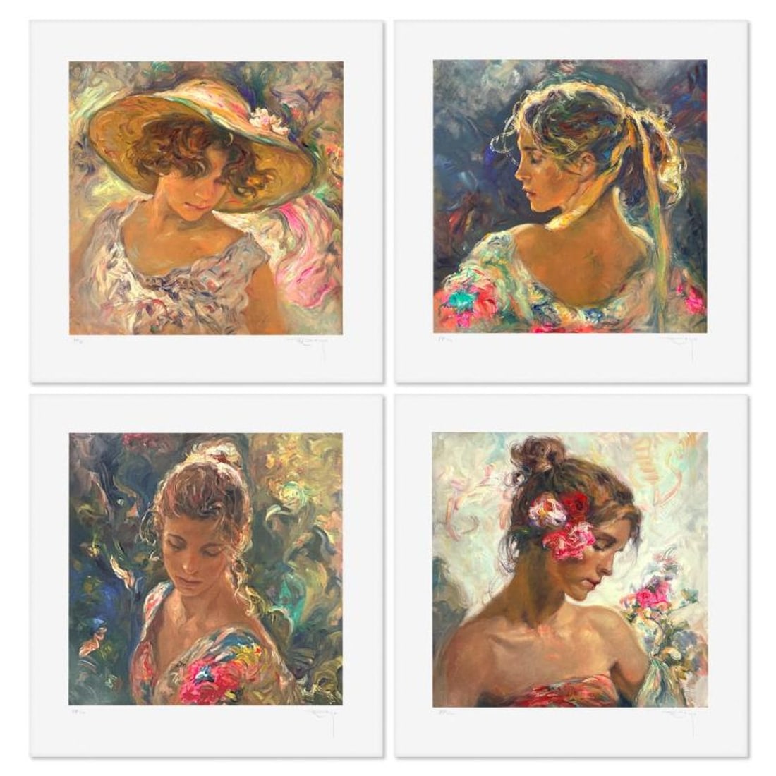 Royo, "Todas Las Luces Del Dia (Suite)" Limited Edition Printer's Proof Serigraph, Numbered 1/10 and: Todas Las Luces Del Dia is a 4-piece limited edition printer's proof serigraph suite on paper by Royo. Each piece is hand signed by the artist and has matching numbers (1/10). Includes Letter of Authe