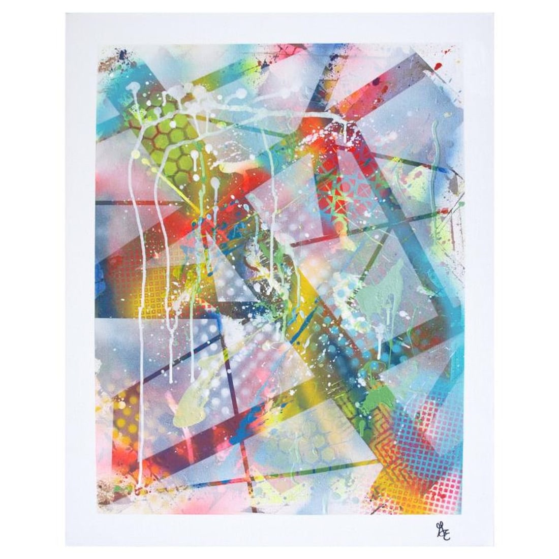 George Marlowe (d. 2026), "Graffiti II" Original Acrylic Painting on Gallery Wrapped Canvas, Hand: Graffiti II is an original acrylic painting on canvas by George Marlowe, hand signed by the artist. This piece comes gallery wrapped. Includes Letter of Authenticity. Measures approx. 24" x 30" (image