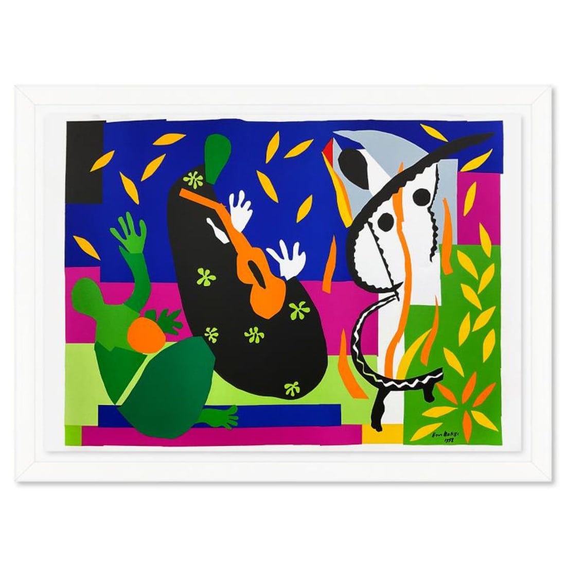 Henri Matisse 1869-1954 (After), "La Tristesse du roi" Framed Limited Edition Lithograph with (1 of 3)