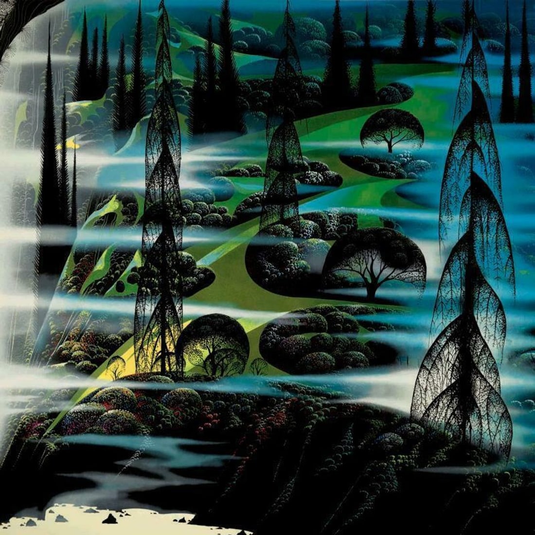 Eyvind Earle (1916-2000), "Beauty Beyond Believing" Limited Edition Serigraph on Paper; Numbered & - 2