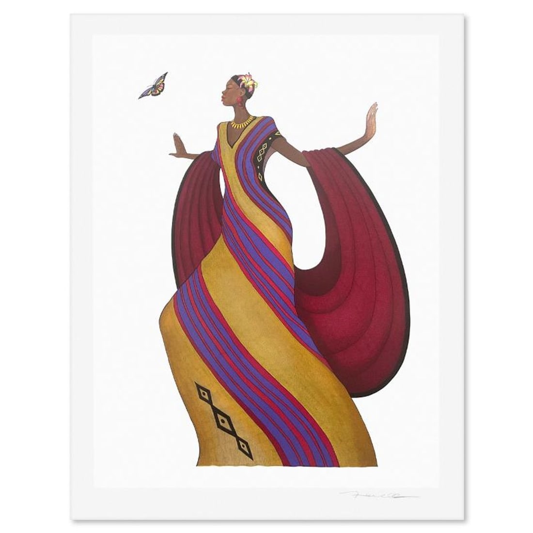 Albert Fennell, "Charisma" Limited Edition Printer's Proof Serigraph, Numbered and Hand Signed with: Charisma is a limited edition printer's proof serigraph on paper by Albert Fennell, numbered and hand signed by the artist. Includes Letter of Authenticity. Measures approx. 41.5" x 32" (border), 28" 