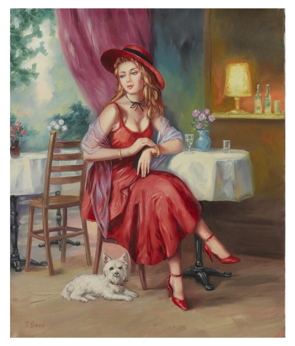 Taras Sidan- Original Giclee on Canvas "Juliette": Artist: Taras Sidan. Medium: Original Giclee on Canvas. Title: Juliette. Size: 24" x 20". Signature: Hand Signed by the Artist. Certificate of Authenticity: From the publisher. Reference#: 21092.