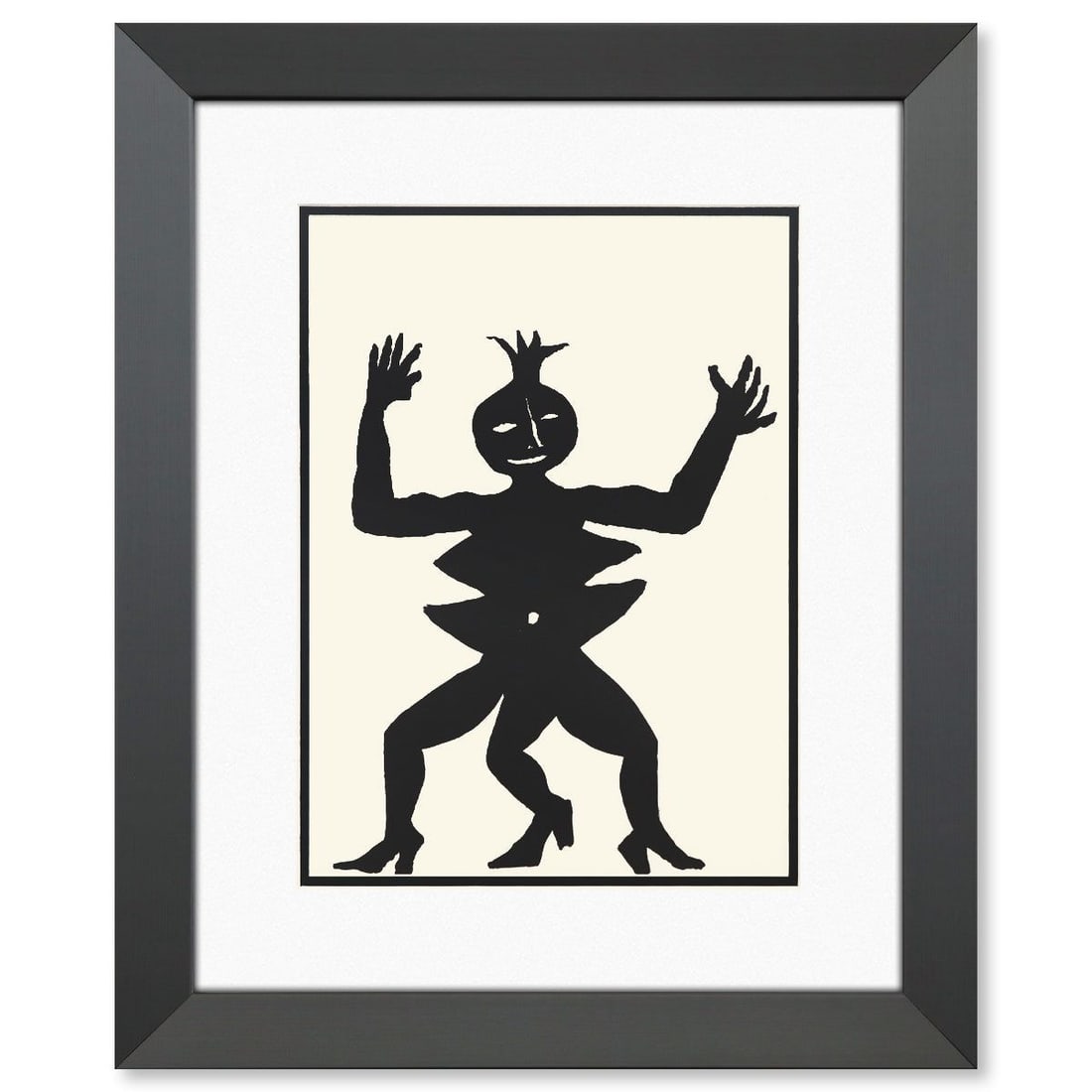 Alexander Calder- Lithograph "DLM212 - MAMA CITRON": Artist: Alexander Calder. Medium: Lithograph. Title: DLM212 - MAMA CITRON. Size: 15" x 11". Measures approx. 23" x 19" (framed). Certificate of Authenticity: Is included. Reference#: 45499.