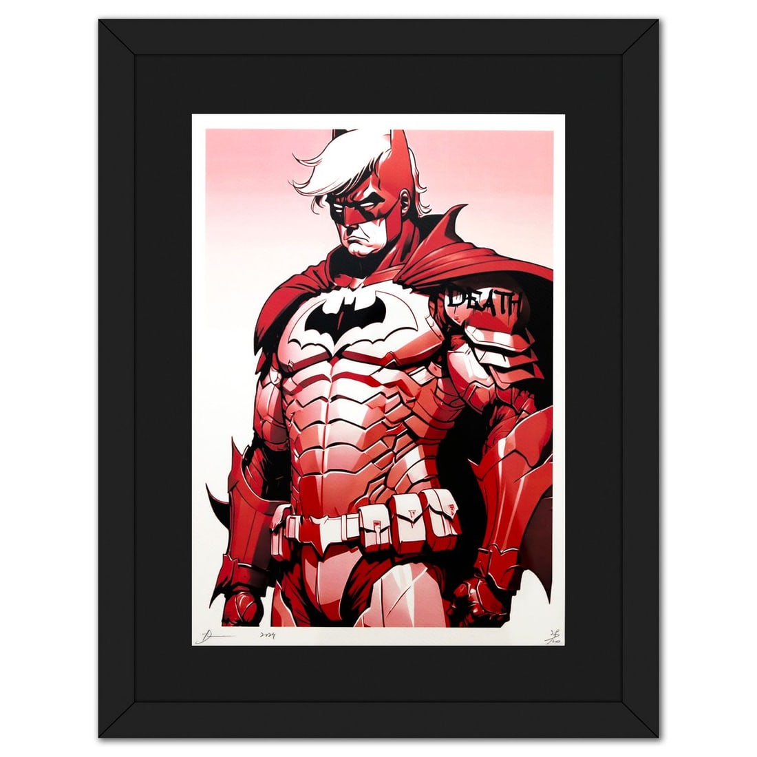 Death NYC- Fine art Print: Artist: Death NYC. Medium: Fine art Print. Size: 18" x 12". Measures approx. 24" x 19" (framed). Signature: Hand signed and numbered. Certificate of Authenticity: Is included. Reference#: 49225.