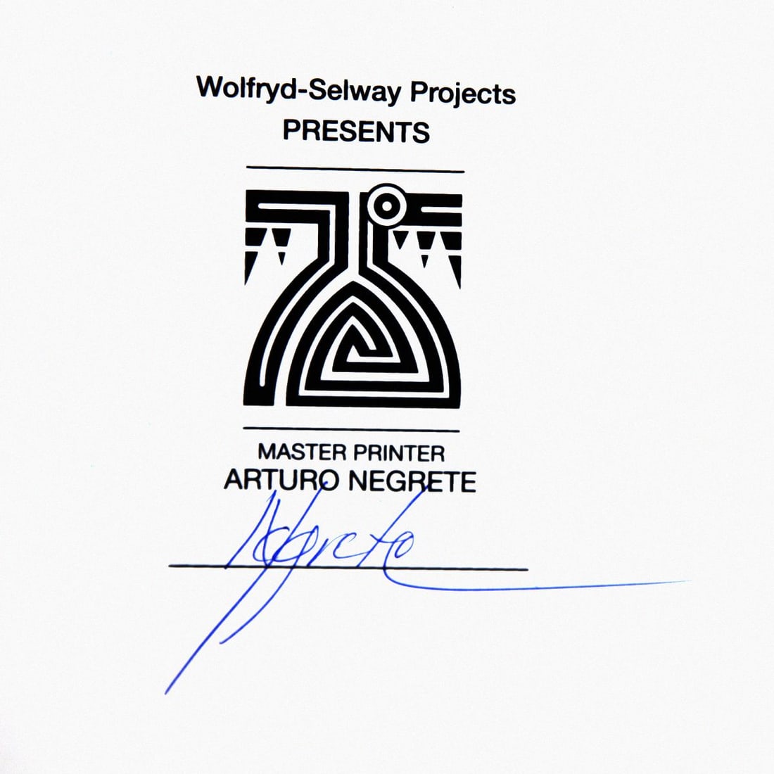 Wolfryd-Selway Projects- Silkscreen - 2