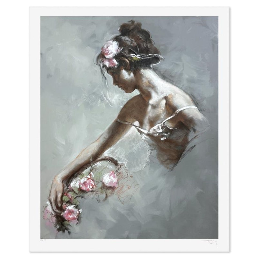 Royo, "Imagen" Limited Edition Printer's Proof Serigraph (36" x 28.5"), Numbered and Hand Signed: Imagen is a limited edition printer's proof serigraph on paper by Royo, numbered and hand signed by the artist. Includes Letter of Authenticity. Measures approx. 40.5" x 32.5" (border), 36" x 28.5"