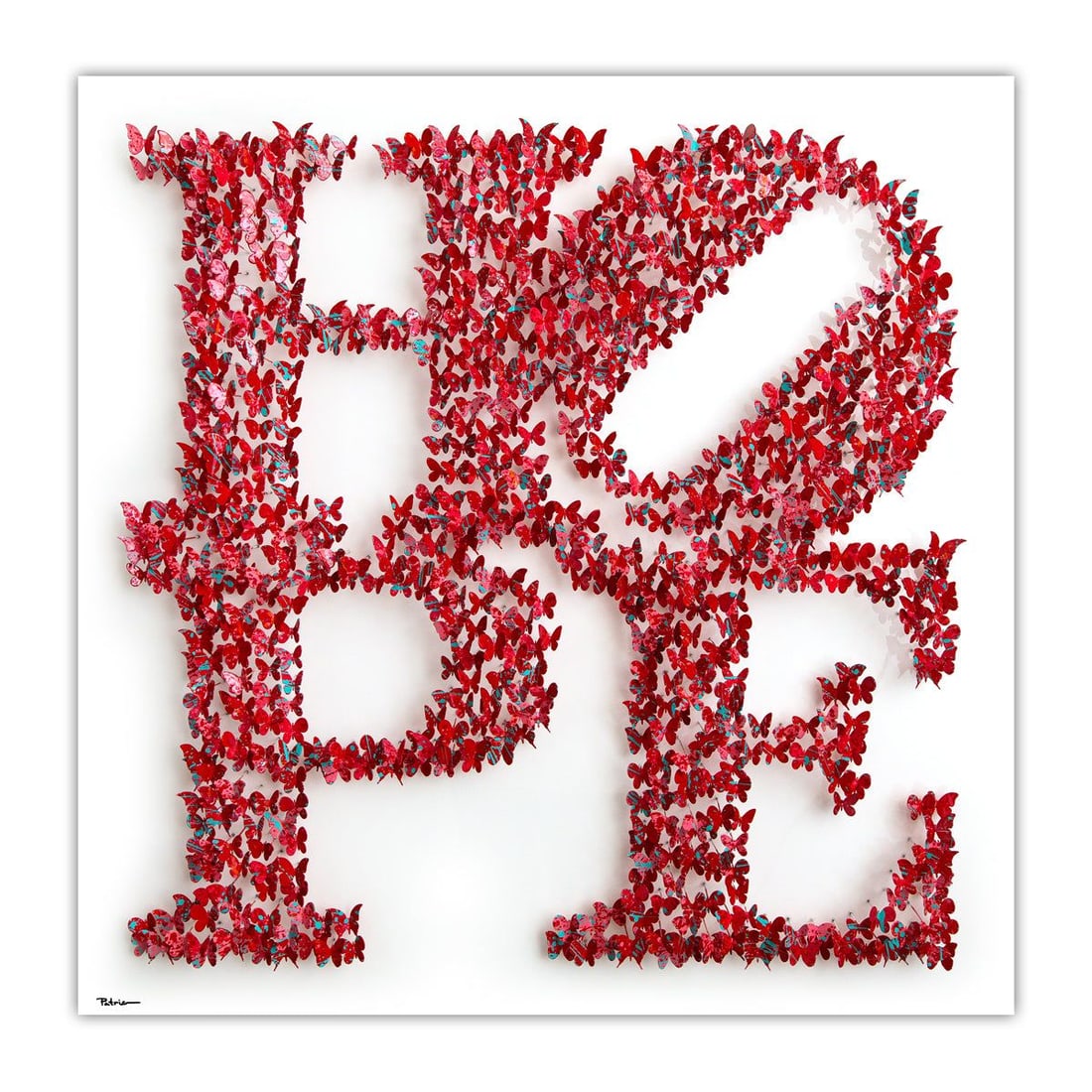 Patricia Govezensky- Original 3D Metal Art on Wood "HOPE": Artist: Patricia Govezensky. Medium: Original 3D Metal Art on Wood. Title: HOPE. Size: 37.5" x 37.5". Signature: Hand Signed by the artist. Certificate of Authenticity: From the publisher. Reference#: