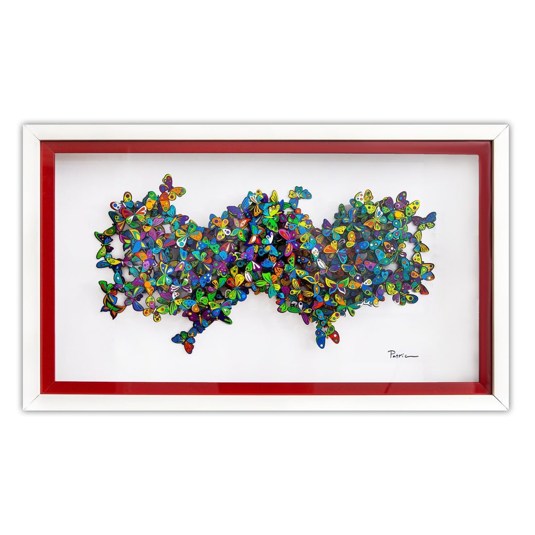 Patricia Govezensky- 3D Multilayered Woodcut "Tide": Artist: Patricia Govezensky. Medium: 3D Multilayered Woodcut. Title: Tide. Size: 8" x 18". Measures approx. 14" x 24" (framed). Signature: Hand Signed and numbered by the artist. Certificate of