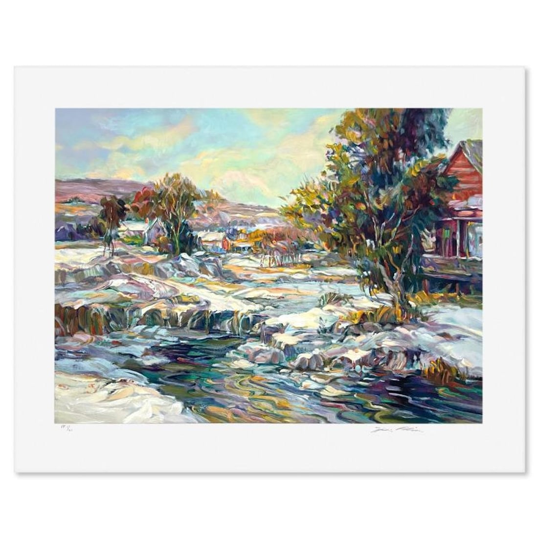 Henri Plisson (1933-2006), "The Thaw" Limited Edition Printer's Proof Serigraph, Numbered 1/21 and: The Thaw is a limited edition printer's proof serigraph on paper by Henri Plisson (1933-2006), numbered 1/21 and hand signed by the artist. Includes Letter of Authenticity. Measures approx. 23.5" x 29