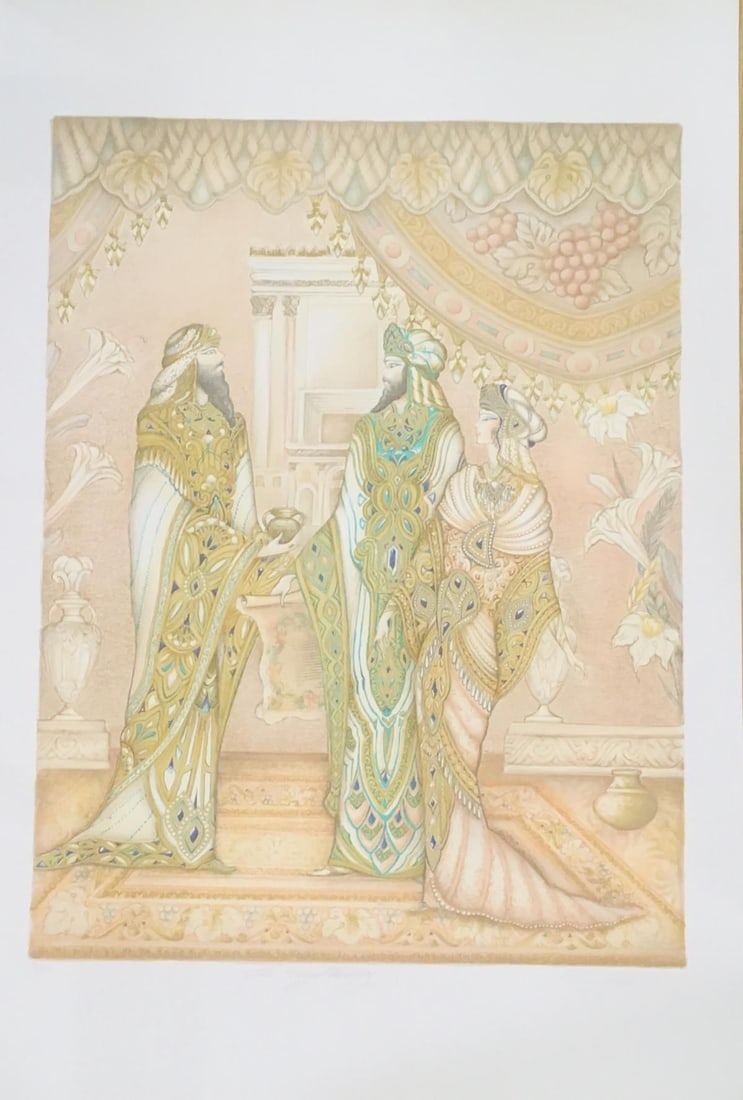 L. Kreif- Original lithograph on paper: Artist: L. Kreif. Medium: Original lithograph on paper. Size: 24" x 36". Reference#: 28290.
