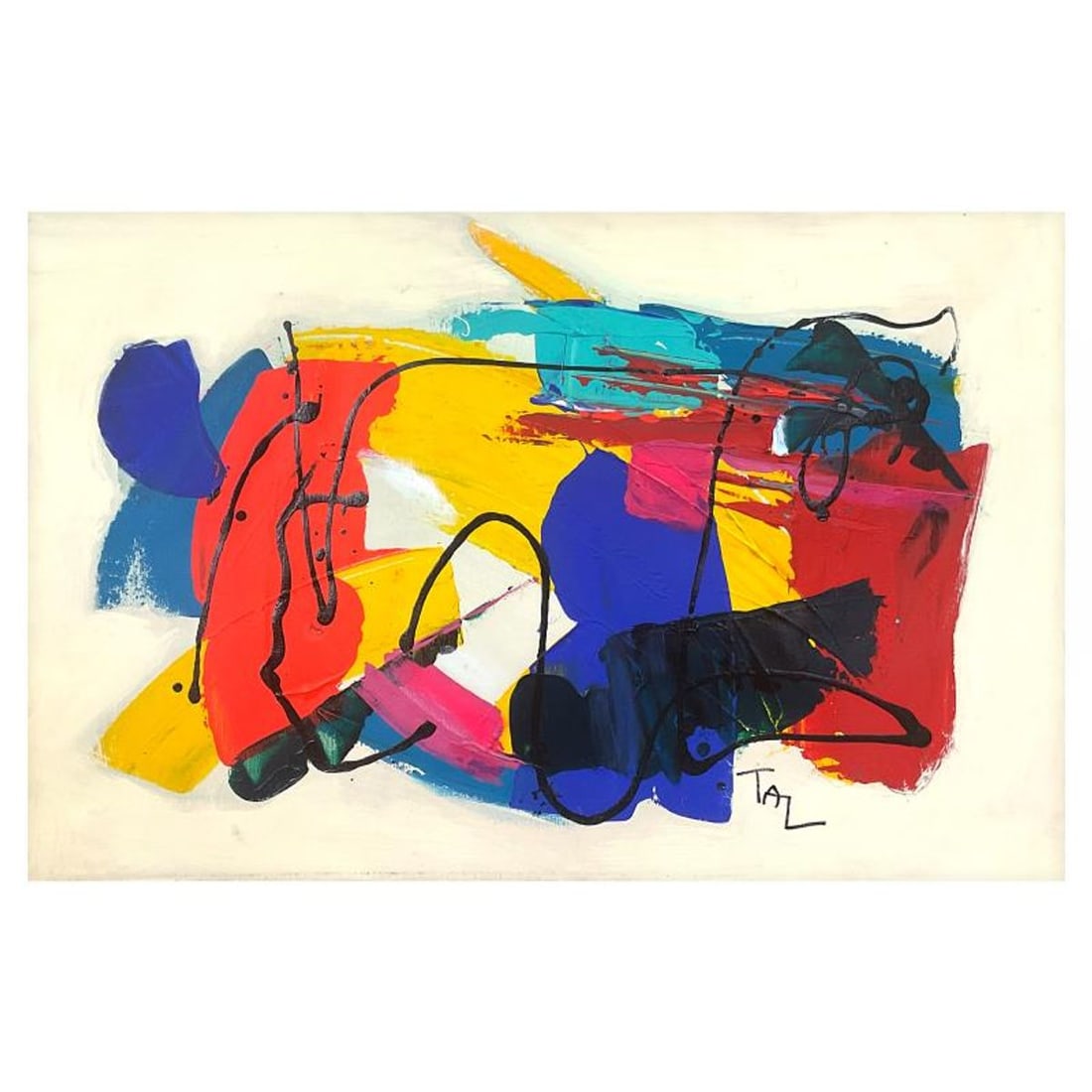 Inbar Tal, Original Painting on Canvas, Hand Signed with Letter of Authenticity.: This is an original painting on canvas by Inbar Tal, hand signed by the artist. Includes Letter of Authenticity. Measures approx. 20" x 30" (image).