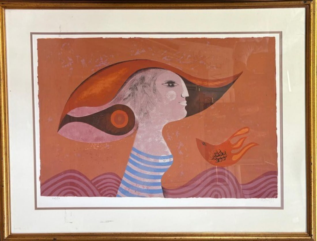 Sammy Briss- Serigraph on paper: Artist: Sammy Briss. Medium: Serigraph on paper. Measures approx. 24" x 30" (framed). Signature: Hand signed and numbered. Reference#: 33324.