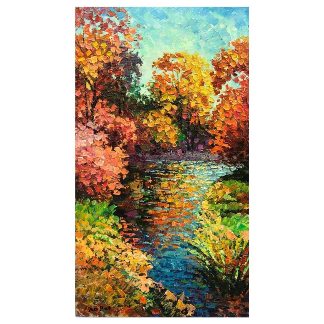 Alexander Antanenka, "Autumn Vernissage" Original Painting on Canvas, Hand Signed with Letter of: Autumn Vernissage is an original oil painting on stretched canvas by Alexander Antanenka. Hand signed by the artist, the piece comes with a letter of authenticity. Measures approximately 28" x 16" (im