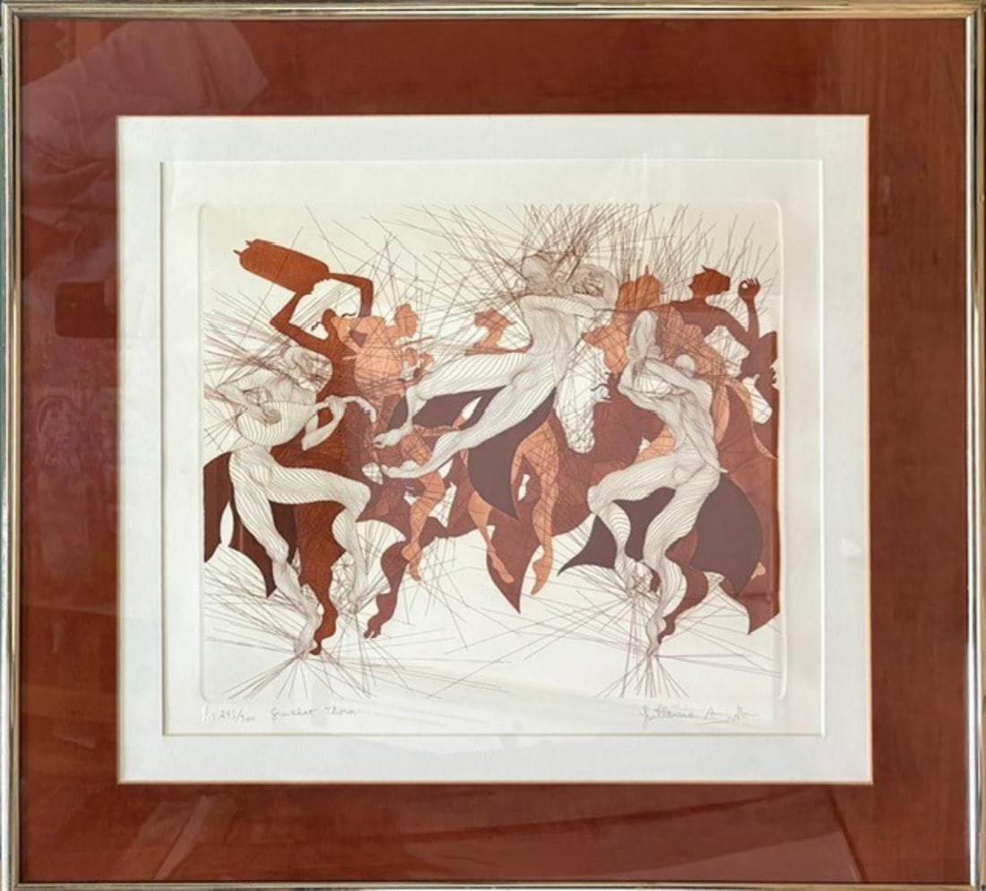 Guillaume Azoulay- Etching on paper: Artist: Guillaume Azoulay. Medium: Etching on paper. Size: 20" x 30". Signature: Hand signed and numbered. Reference#: A-30888.