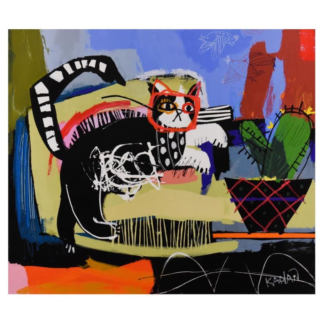 Lena Kaplun, Limited Edition on Canvas, Numbered Inverso and Hand Signed with Letter of: This is a limited edition giclee on canvas, numbered inverso and hand signed by Kaplun. Includes Letter of Authenticity. Measures approx. 36" x 31" (image). Reference#: 91139.