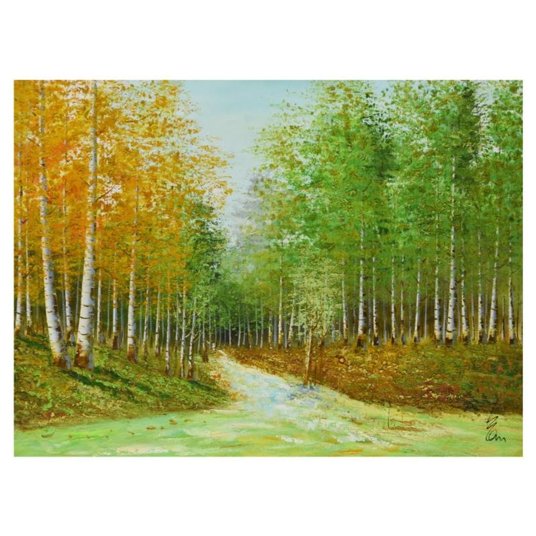 Inam, Original Oil Painting on Canvas (48" x 36"), Hand Signed with Letter of Authenticity.: This is an original oil painting on canvas by Inam, hand signed by the artist. Includes Letter of Authenticity. Measures approx. 48" x 36" (image).
