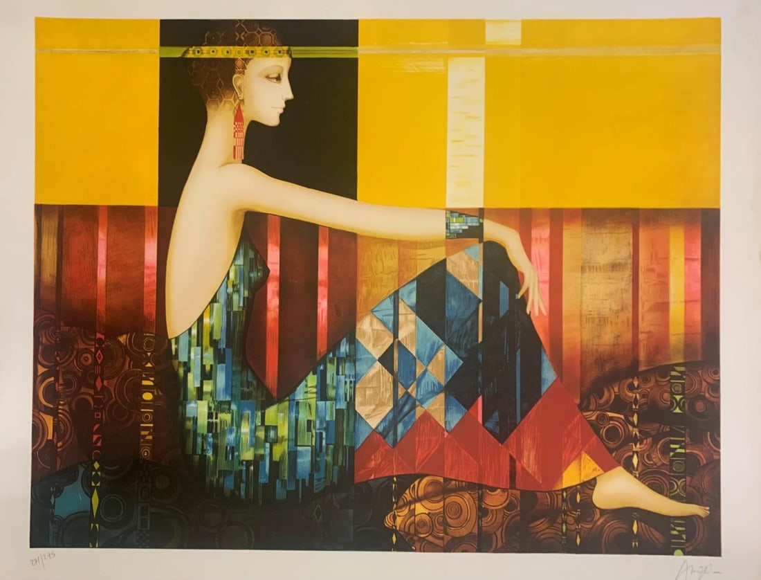 Phillip Auge- Limited edition lithograph on paper: Artist: Phillip Auge. Medium: Limited edition lithograph on paper. Size: 24" x 32". Signature: Signed. Reference#: 37484.