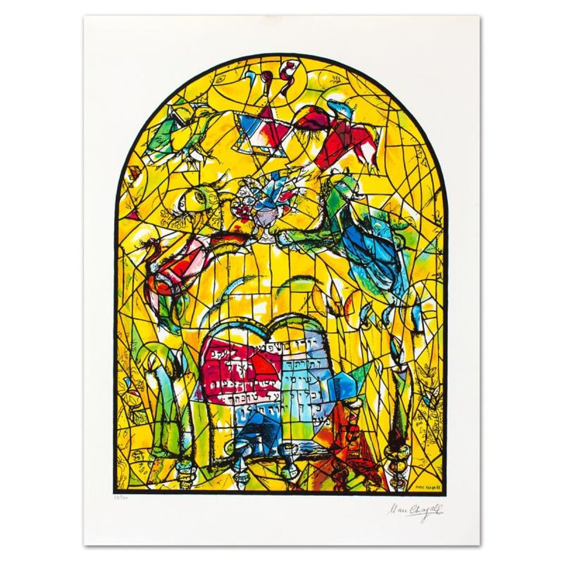 Marc Chagall (1887-1985), "Levi" Limited Edition Serigraph with Letter of Authenticity.: Levi is a limited edition serigraph on paper by Marc Chagall (1887-1985). Authorized by the Chagall Estate and ADAGP Paris , the piece is plate signed and comes with a letter of authenticity. Measures