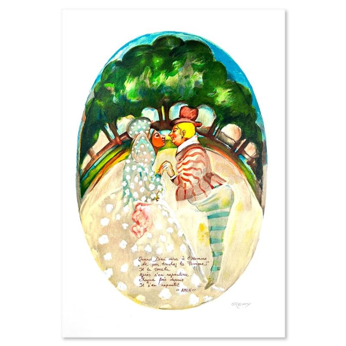 Gretty Rubinstein, Hand Signed, Numbered Limited Edition with Letter of Authenticity.: This is a limited edition on paper by Gretty Rubinstein. The piece comes hand signed by the artist, numbered, and with a letter of authenticity. Measures approximately 18" x 12". Reference#: 93461.