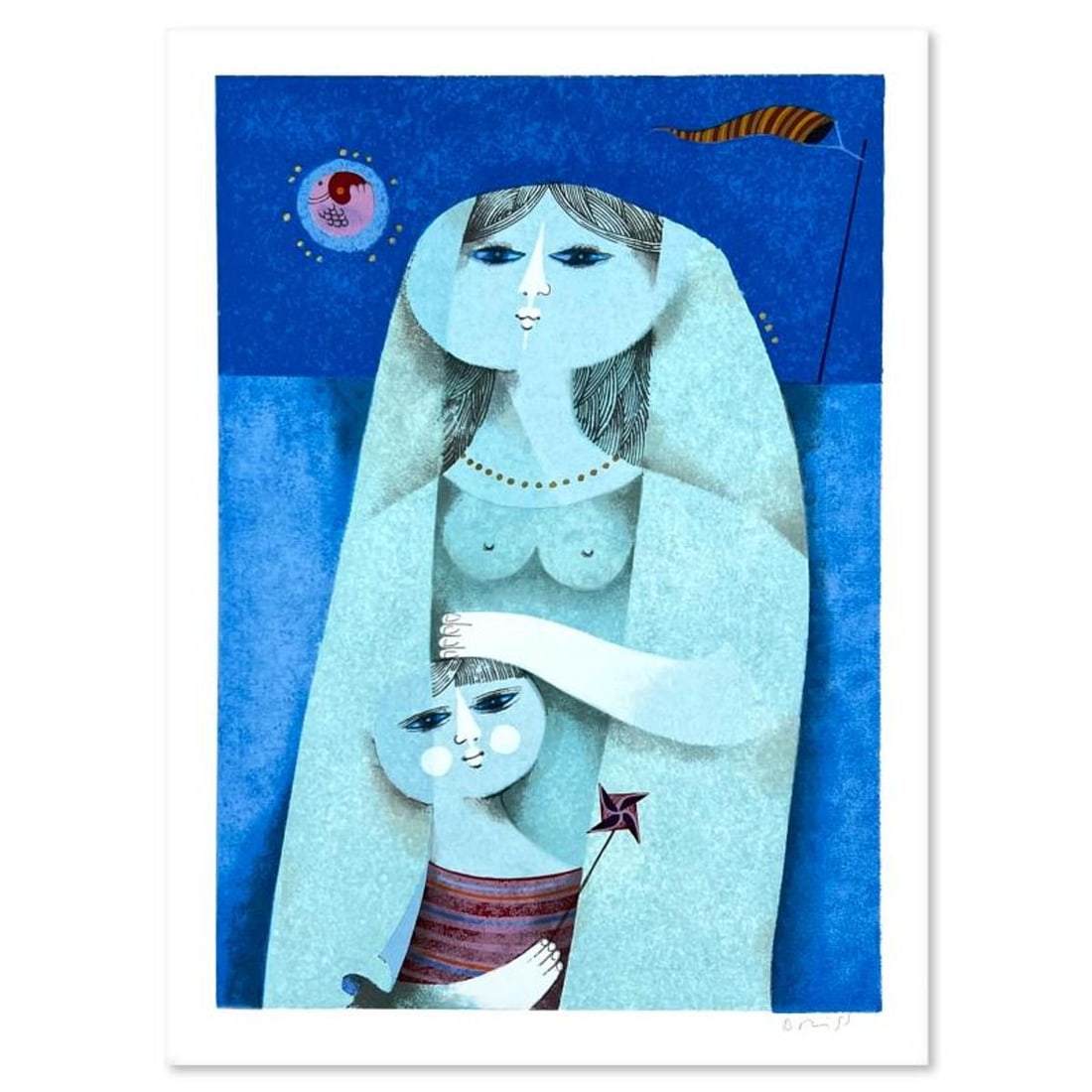 Samy Briss, Limited Edition Serigraph, Hand Signed and Numbered with Letter of Authenticity.: This is a limited edition serigraph on paper by Samy Briss. The piece comes hand signed by the artist, numbered, and with a letter of authenticity. Measures approximately 18.5" x 13". Reference#: