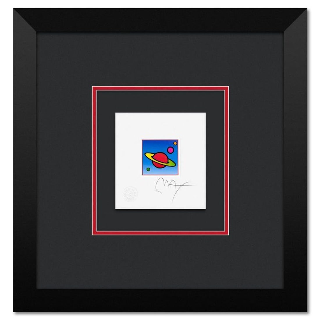 Peter Max, "Cosmic Saturn II" Framed Limited Edition Lithograph, Numbered and Hand Signed with: Cosmic Saturn II is a limited edition lithograph on paper by Peter Max, numbered and hand signed by the artist. This piece comes framed. Includes Certificate of Authenticity from Peter Max Studios. Me