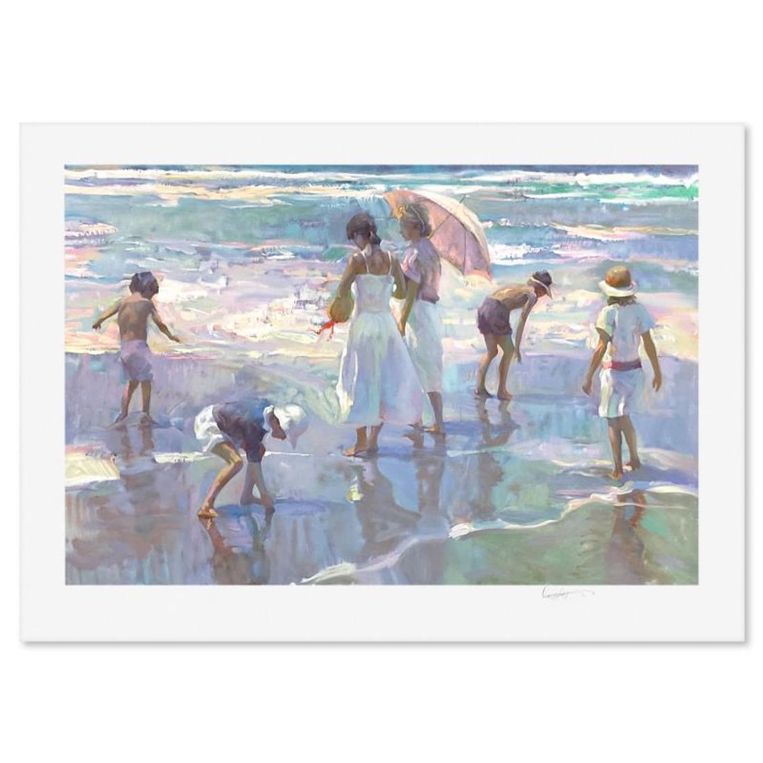 Don Hatfield, "Pastels at Noon" Limited Edition Printer's Proof Serigraph, Numbered and Hand Signed (1 of 2)
