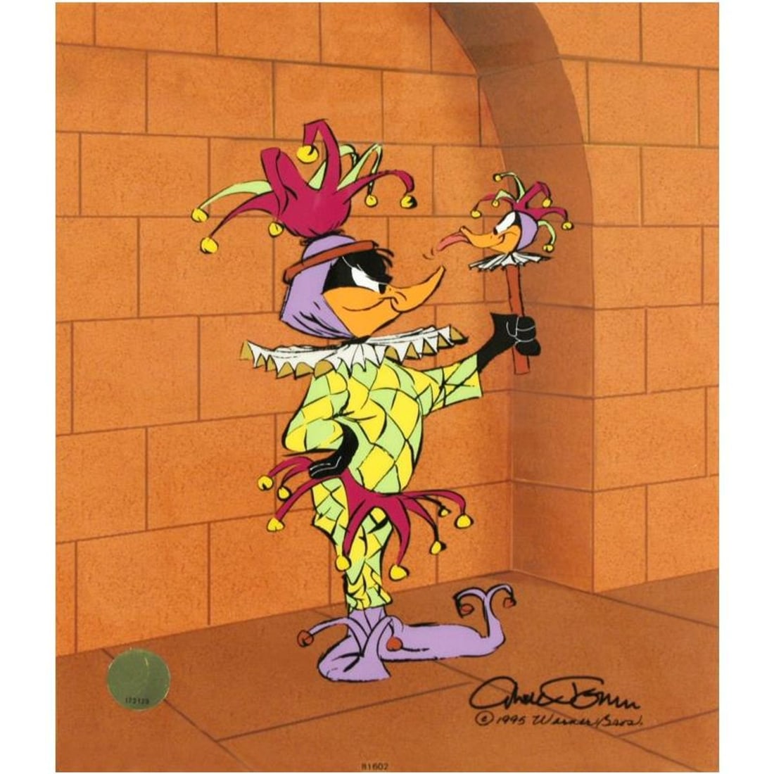 Rude Jester by Chuck Jones (1912-2002), Limited Edition Animation Cel with Hand Painted Color.: Own this amazing piece based on the original line image hand drawn and hand-inked on paper by Chuck Jones! "Rude Jester" is a sold out limited edition animation cel with hand painted coloring on seric