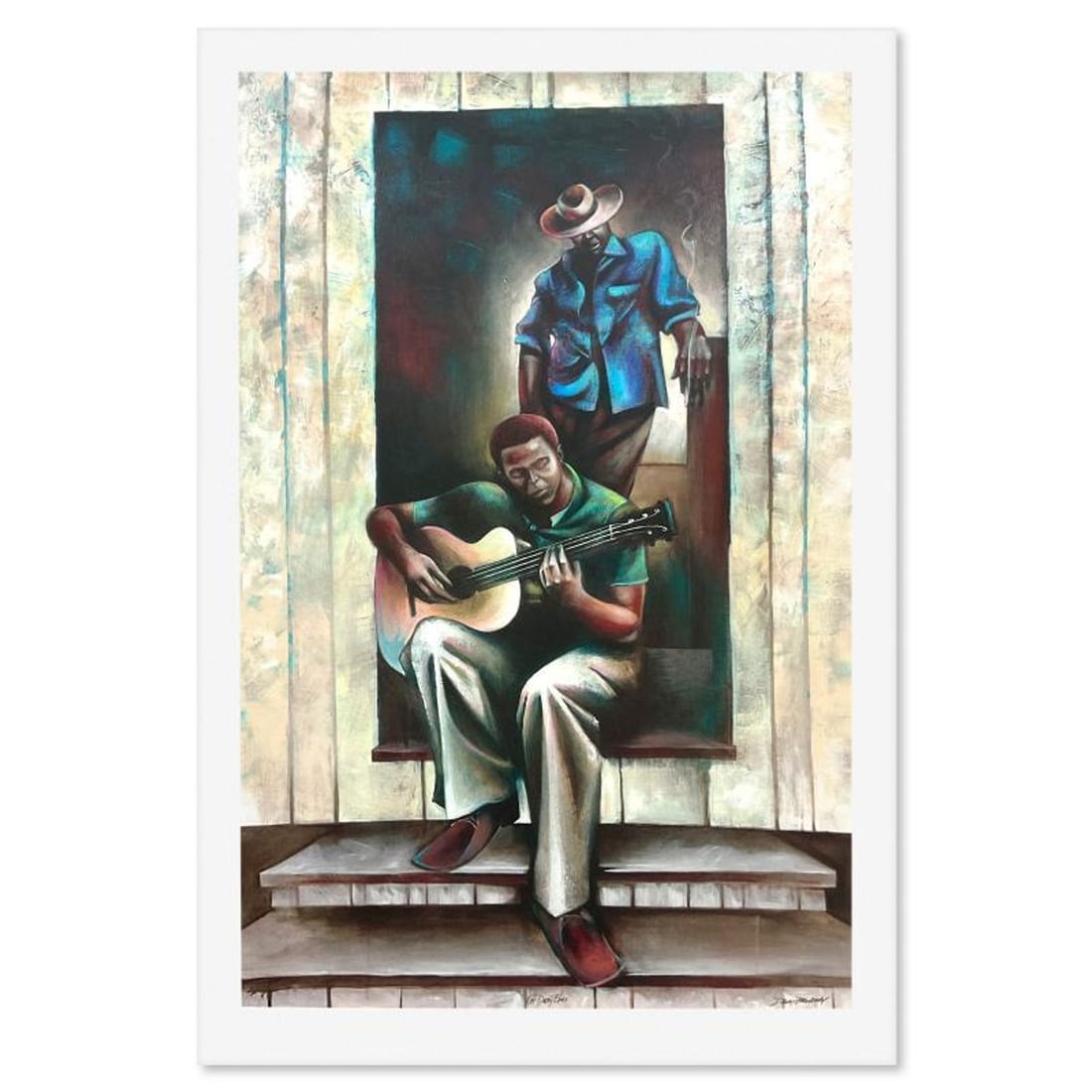Danny Broadway, "Kat Daddy Blues" Limited Edition Printer's Proof Serigraph, Numbered 1/6 and Hand: Kat Daddy Blues is a limited edition printer's proof serigraph on paper by Danny Broadway, numbered 1/6 and hand signed by the artist. Includes Letter of Authenticity. Measures approx. 42" x 29"