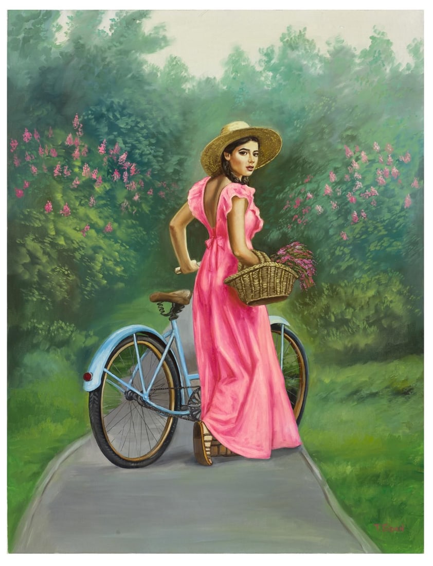 Taras Sidan- Original Giclee on Canvas "Elke": Artist: Taras Sidan. Medium: Original Giclee on Canvas. Title: Elke. Size: 40" x 30". Signature: Hand Signed and Numbered by the Artist. Certificate of Authenticity: From the publisher. Reference#: 21