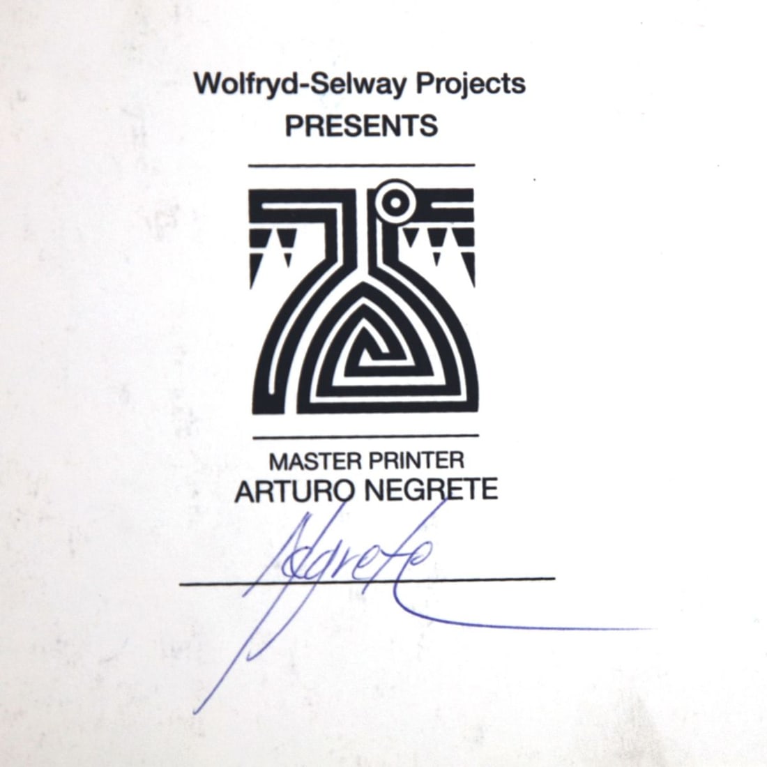 Wolfryd-Selway Projects- Silkscreen - 2