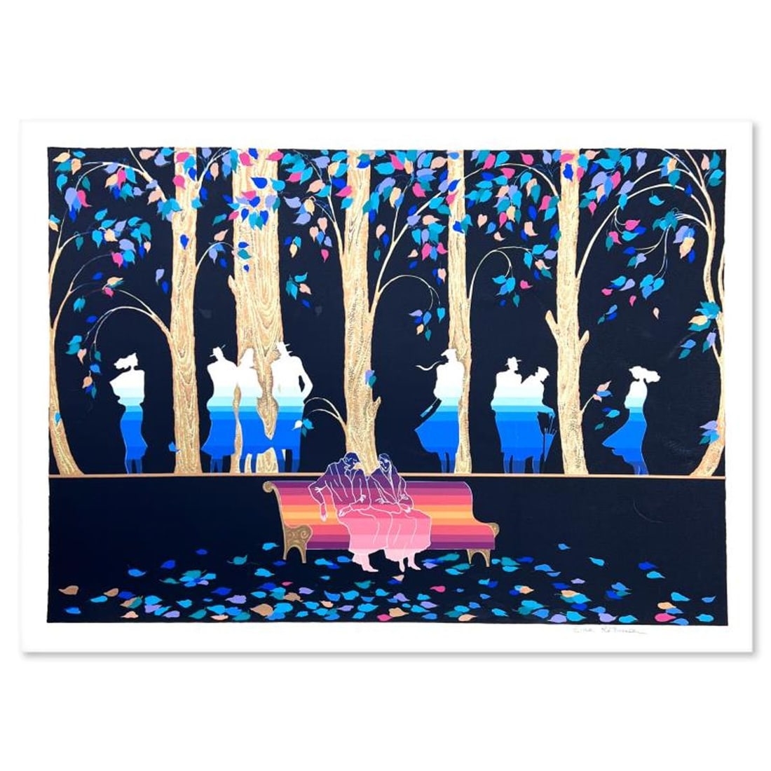 Zina Roitman, Limited Edition Serigraph, Hand Signed and Numbered, Letter of Authenticity.: This is a limited edition serigraph on paper by Zina Roitman. The piece comes hand signed by the artist, numbered, and with a letter of authenticity. Measures approximately 18.5" x 26". Reference#: 93