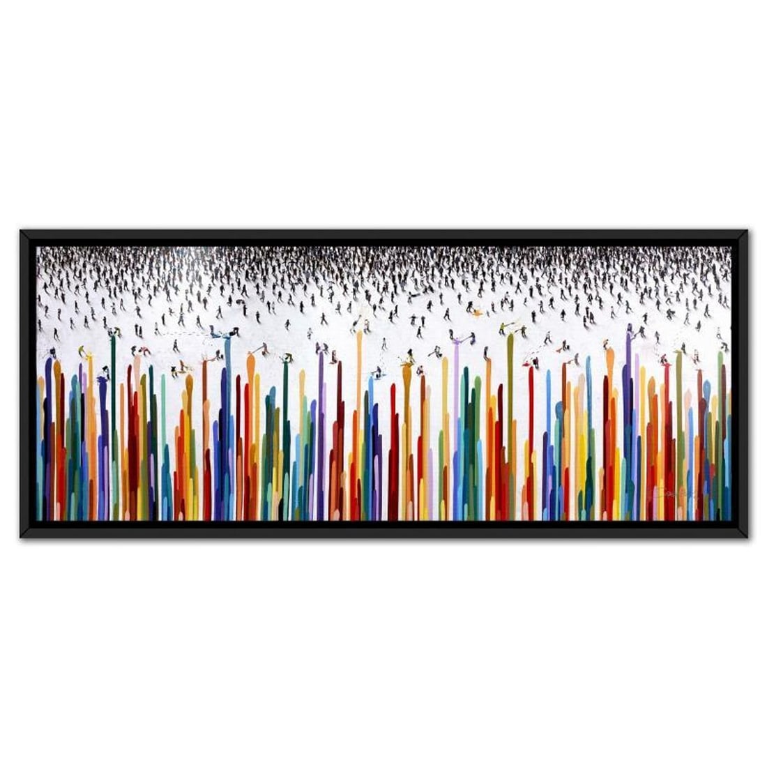 Craig Alan, "Populus: Color Gravity" Framed, Hand Signed Limited Edition Canvas with Letter of: Populus: Color Gravity is a numbered limited edition giclee on canvas by Craig Alan, hand signed by the artist. This piece comes custom framed and includes Letter of Authenticity. Measures approximate