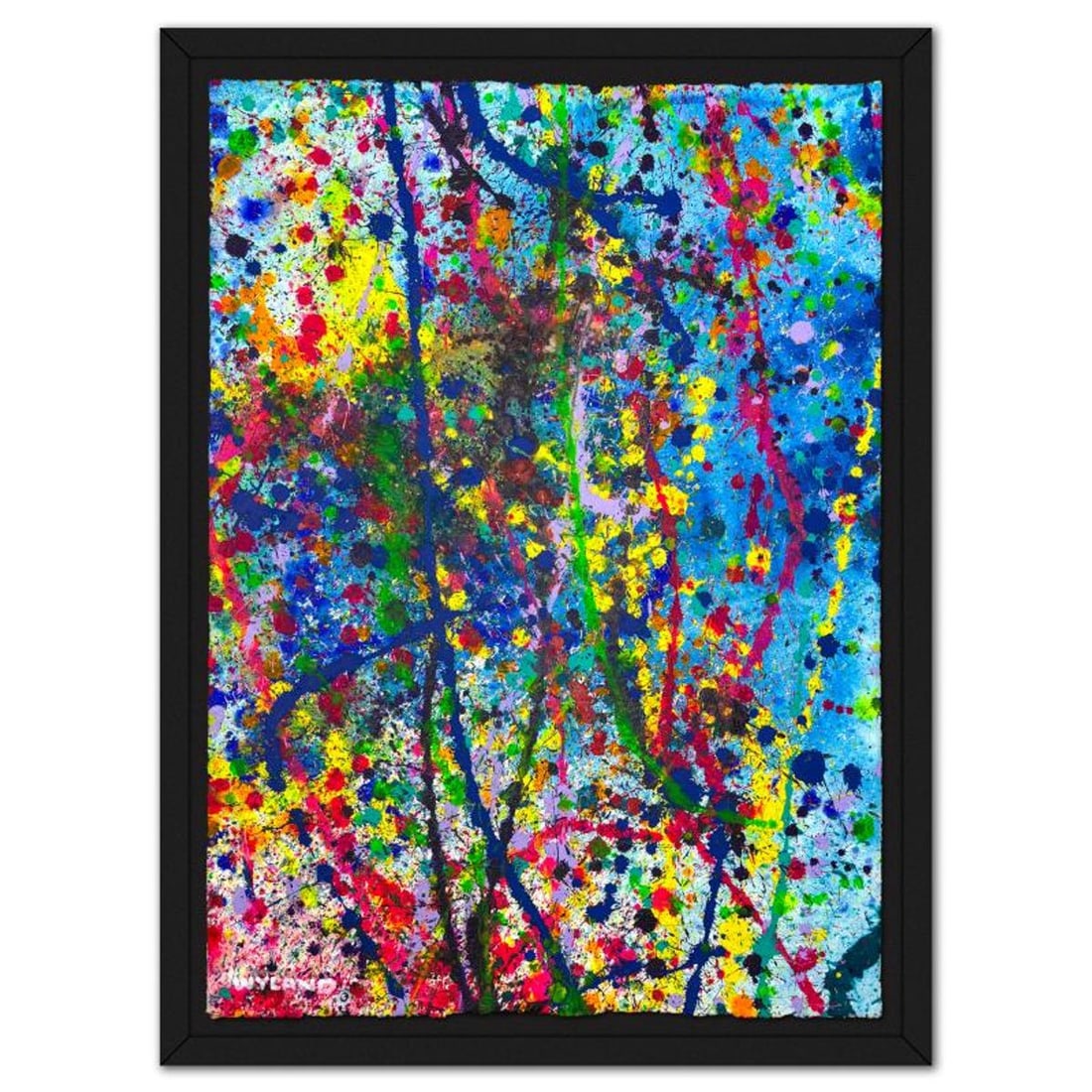 Wyland, Framed Original Watercolor Painting, Hand Signed with Letter of Authenticity.: This is an original watercolor painting on paper by Wyland, hand signed by the artist. This piece comes custom framed. Includes Letter of Authenticity. Measures approx. 48" x 34" (frame), 40" x 26" (i