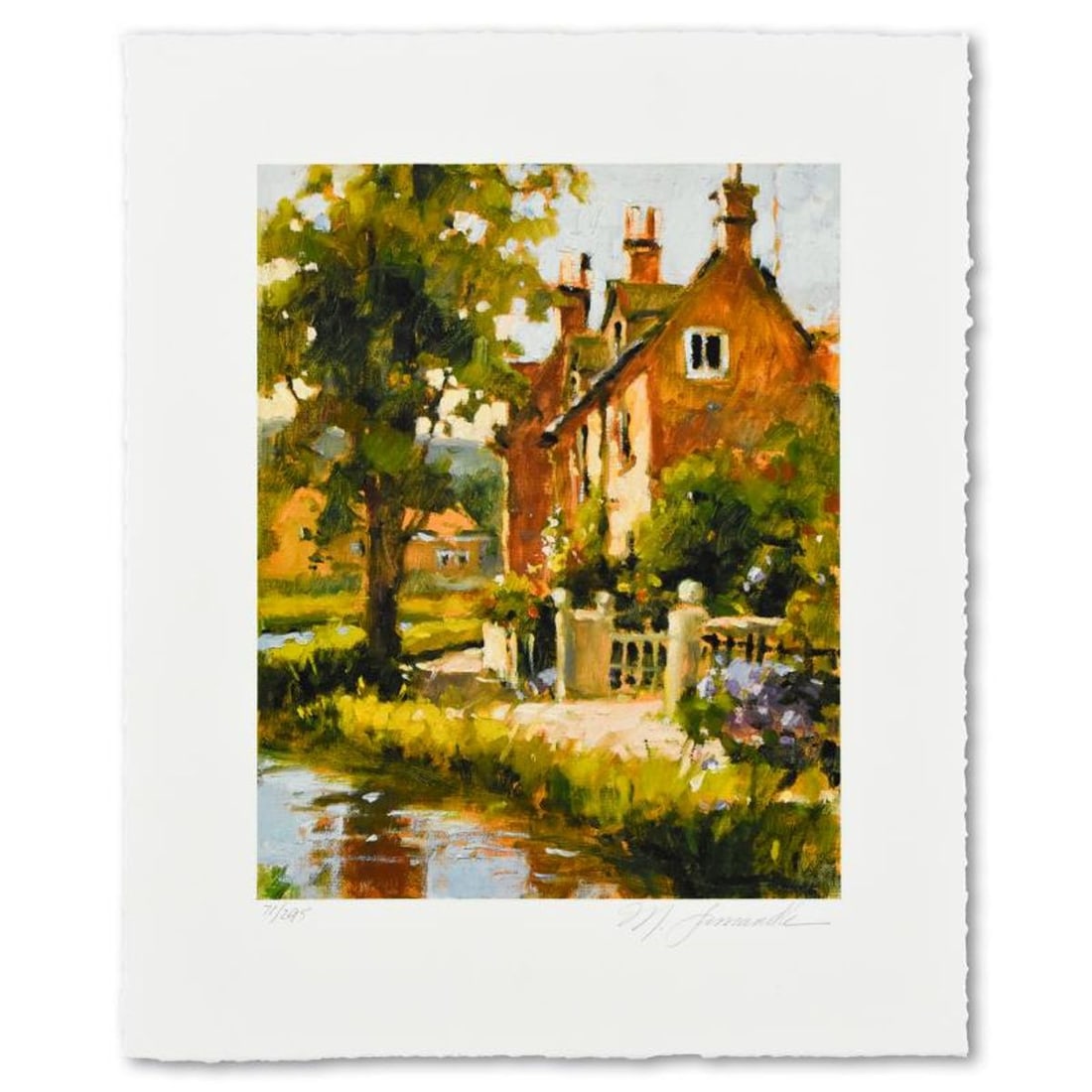 Marilyn Simandle, "Cotswold" Limited Edition, Numbered and Hand Signed with Letter of Authenticity. (1 of 2)