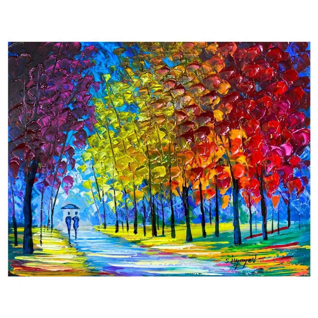 Slava Ilyayev, Hand Embellished Limited Edition Serigraph on Board, Numbered and Hand Signed with: This is a hand embellished limited edition serigraph on board by Slava Ilyayev, numbered inverso hand signed by the artist. Includes Letter of Authenticity. Measures approx. 15" x 18.5" (image). Refer