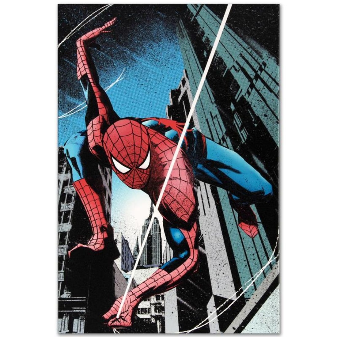 Marvel Comics "Amazing Spider-Man: Extra #3" Numbered Limited Edition Giclee on Canvas by Tomm Coker: A piece of comic book history, this limited edition, from original art by Tomm Coker, depicts the heroic Spider-Man. Tomm Coker entered the comic book world in the 1990s and has since contributed to m