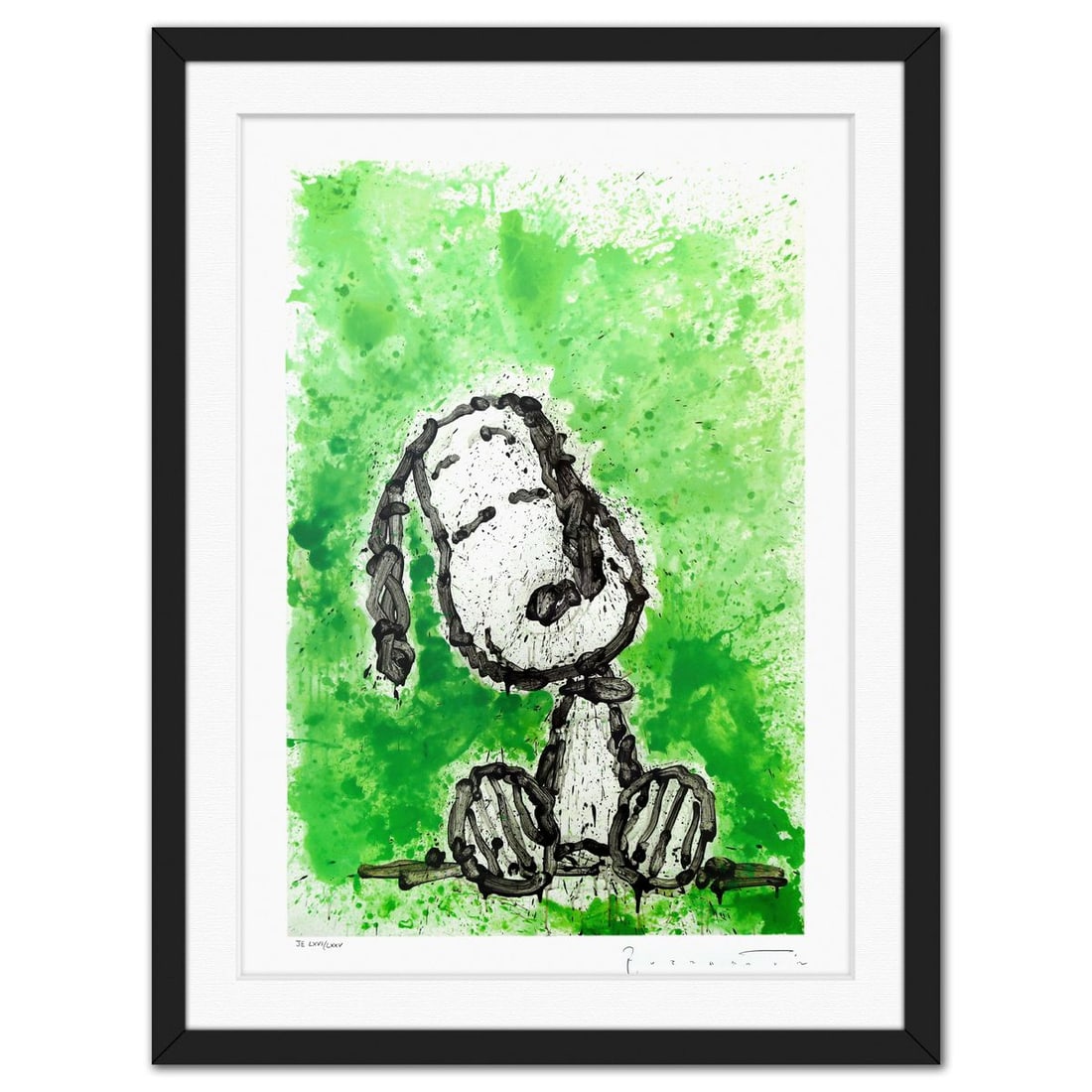 Tom Everhart- Giclee on paper "Homie Dreams Suite- Gang Star Dreams": Artist: Tom Everhart. Medium: Giclee on paper. Title: Homie Dreams Suite- Gang Star Dreams. Size: 28" x 20". Measures approx. 35" x 26" (framed). Signature: Hand Signed and numbered. Certificate of Au