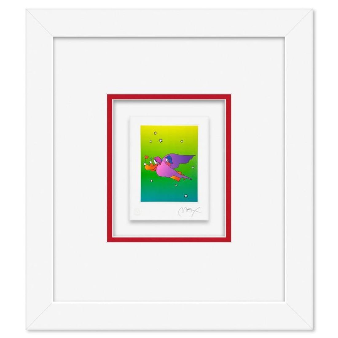 Peter Max, "The Highest Mountain Detail" Framed Limited Edition Lithograph, Numbered and Hand Signed: The Highest Mountain Detail is a limited edition lithograph on paper by Peter Max, numbered and hand signed by the artist. This piece comes framed. Includes Certificate of Authenticity from Peter Max 