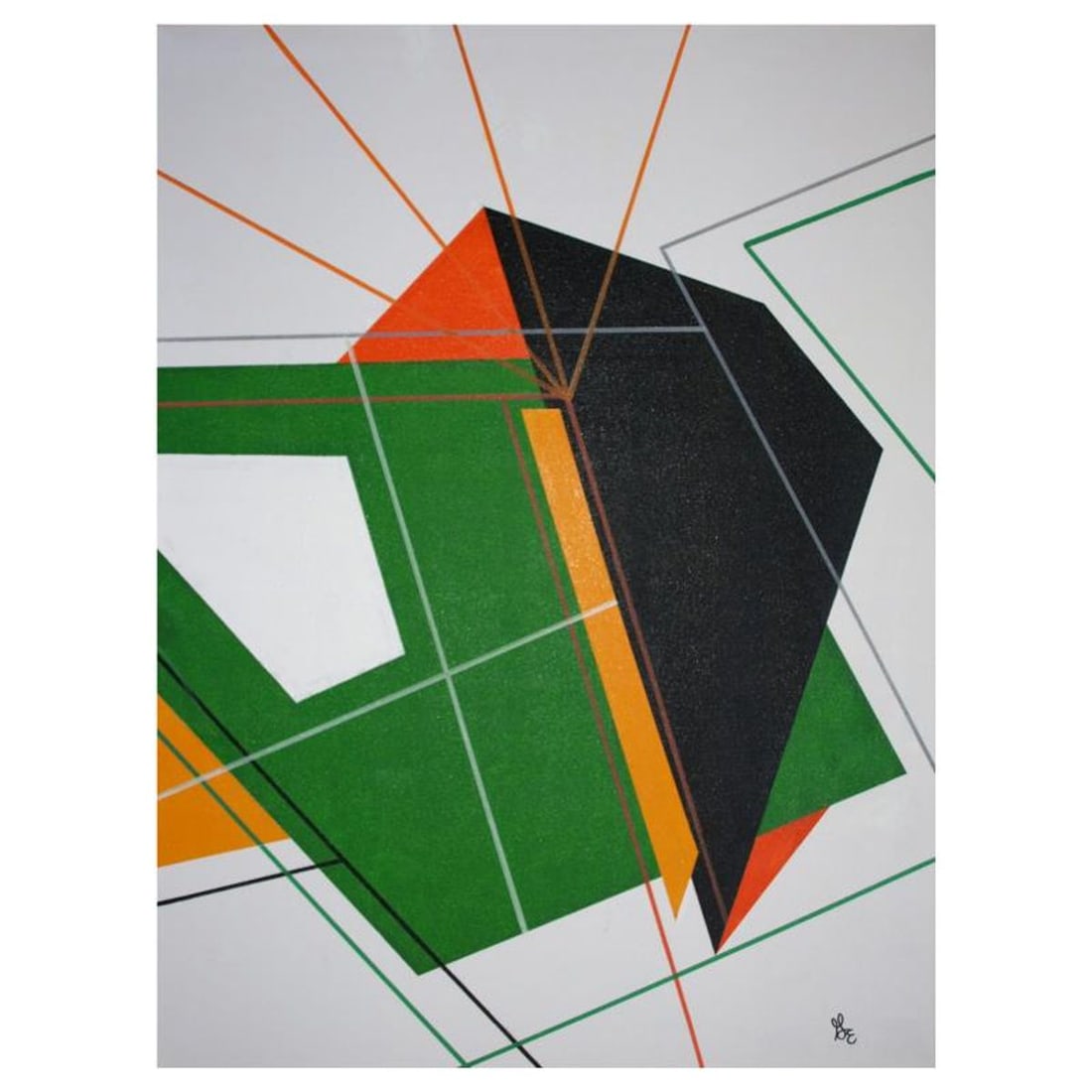 George Marlowe (d. 2026), "Cudda Bin Plaid" Original Acrylic Painting on Gallery Wrapped Canvas,: Cudda Bin Plaid is an original acrylic painting on canvas by George Marlowe, hand signed by the artist. This piece comes gallery wrapped. Includes Letter of Authenticity. Measures approx. 30" x 40" (i