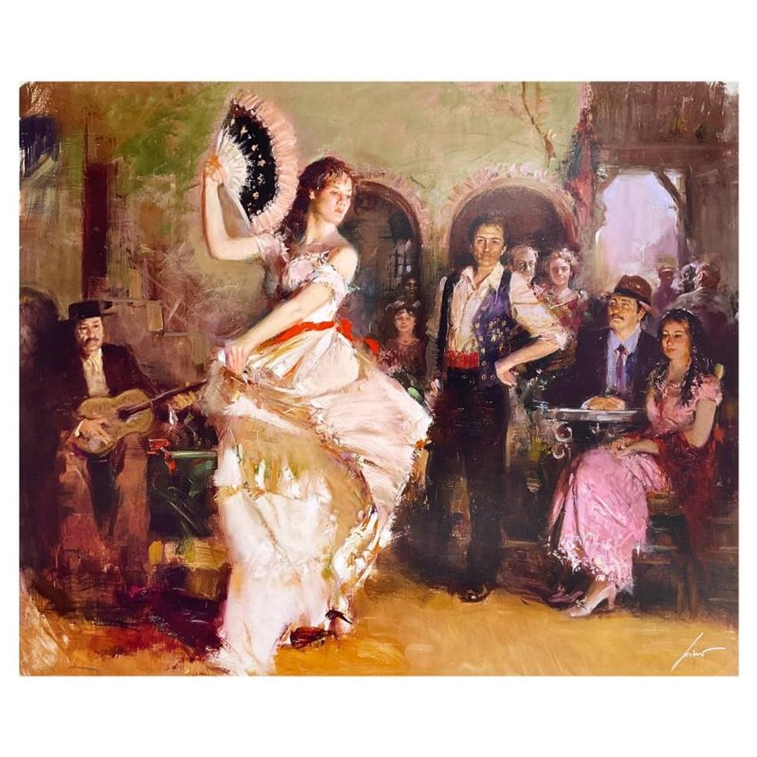 Pino (1939-2010), "The Last Dance" Limited Edition on Canvas, Numbered and Hand Signed with: The Last Dance is a limited edition giclee on canvas by Pino (1939-2010), numbered and hand signed by the artist. Includes Certificate of Authenticity. Measures approx. 46" x 36" (image). Reference#: 