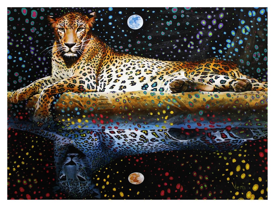 Vera V. Goncharenko- Original Giclee on Canvas "The Boss": Artist: Vera V. Goncharenko. Medium: Original Giclee on Canvas. Title: The Boss. Size: 30" x 40". Signature: Hand Signed and Numbered by the Artist. Certificate of Authenticity: From the publisher. Re